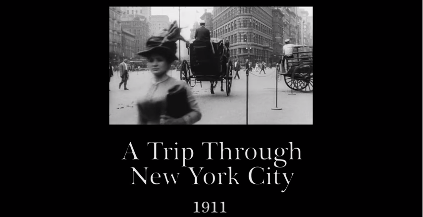 1911 – A Trip Through New York City