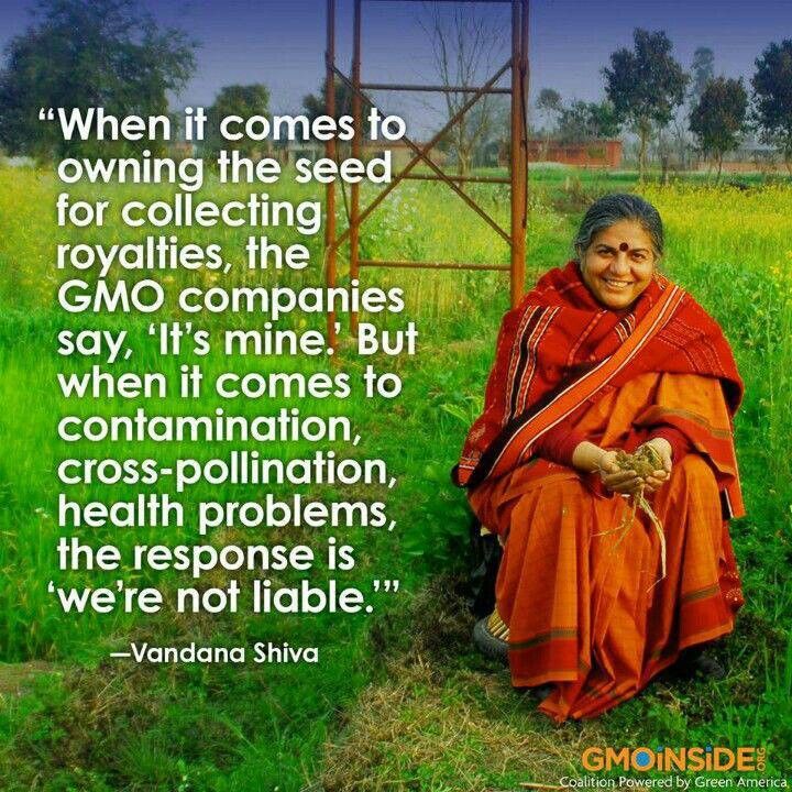 Vandana Shiva talks about water and food
