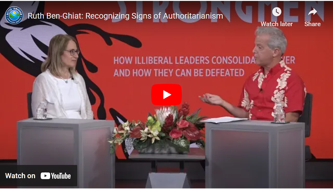 Ruth Ben-Ghiat: Recognizing Signs of Authoritarianism